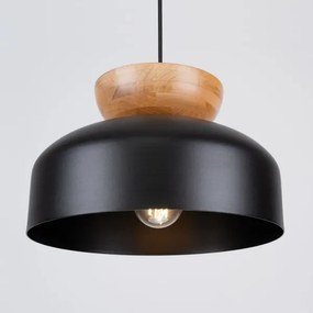 Sollux SL.1351 - Lampadario a sospensione con filo MARION 1xE27/15W/230V diametro 29,5 cm nero