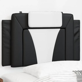Cuscino testiera nero e bianco 90 cm in similpelle