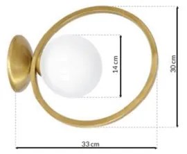 Applique VIENNA 1xE14/40W/230V oro