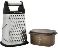 Grattugia acciaio inox KitchenAid con contenitore