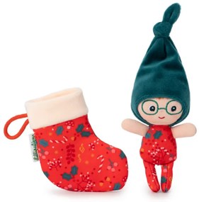 Lilliputiens - Elfo di Natale con calzino rosso