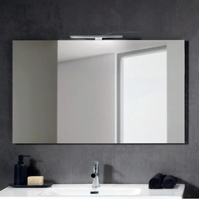 Mobile bagno sospeso 100 cm specchio e lampada LED - Bali Olmo Bianco