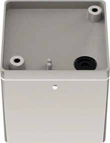Applique da soffitto Quadrata GU10 IP54 in Alluminio e Vetro - Inox