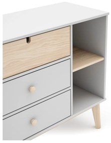 Cassettiera bassa bianca da bambini 90x40 cm Estefania – Marckeric