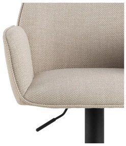 Sgabello da bar beige con altezza regolabile/con braccioli (altezza della seduta 85 cm) Glenda – Actona