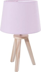 Atmosphera - Lampada da tavolo TRIPOD 1xE14/40W/230V pino/rosa