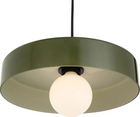 Lampada a sospensione retrò ottone con verde per sistema a binario monofase - Iconic Jina