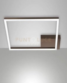 Bard plafoniera corten a led 3000k - 39w - 3880 lm  dimmerabile 45cm
