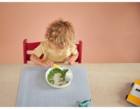 Posate di plastica per bambini in bianco e verde chiaro 2 pz. Little farm - Mepal