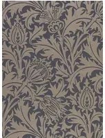 Morris & Co Carta da parati Pure Thistle - Black Ink