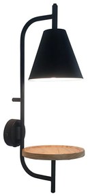 Rabalux 71293 - Applique con mensola AZOME 1xE27/15W/230V faggio