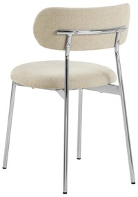 Sedia da pranzo color crema Lyric – Actona