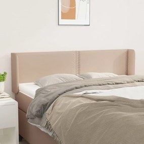Testiera Ad Orecchio Cappuccino 147x16x78/88 Cm İn Similpelle /