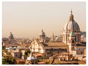 Fotomurale  Roma e vista a volo d'uccello  Colore Beige, Dimensioni e Misure 200x154