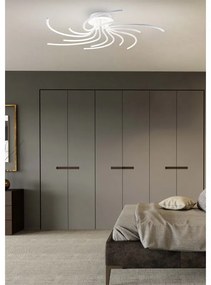 Plafoniera LED design Nebulosa, bianco Ø 95 cm, luce con 3 temperature di colore dimmerabile NOVECENTO