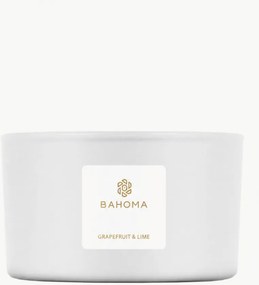 Candela profumata a 3 stoppini fatta a mano Pearl (pompelmo, lime)