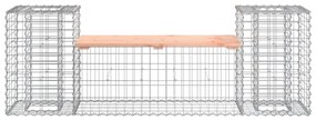 Panca giardino design gabbione 183x41x60,5 cm massello douglas