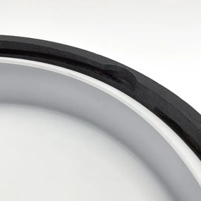 Plafoniera bagno OAK SMOKY 3xE27/15W/230V IP54 Ø37,5 cm rovere/marrone