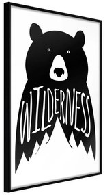 Poster  Wild Bear  Cornice Quadri Cornice nera, Larghezza x Altezza Home decor 20x30