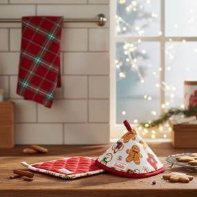 Set presine e strofinaccio Fatto in casa da Benedetta rosso tartan