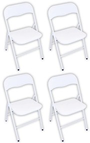 LUCIE - sedia pieghevole salvaspazio set da 4 monocolor