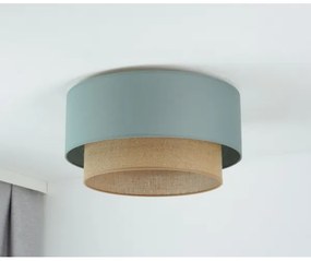 Duolla - Plafoniera BOHO 1xE27/15W/230V diametro 45 cm verde/marrone