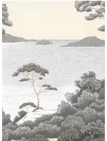 Isidore Leroy Carta da parati panoramica Port Cros - Gris Dore Panel B