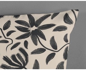 Set copripiumino e federa nero/beige in cotone per letto singolo 140x200 cm Emilia – Good Morning