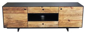 PINUS BLACK - porta tv in pino riciclato