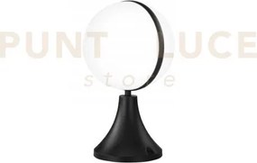 Lumetto orbit nero 1 luce attacco e27 ip44 25x30cm base in alluminio