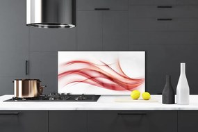 Rivestimento parete cucina Grafica di astrazione rossa 100x50 cm