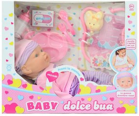 Bambola Beb Dolce Bua con accessori Rosa