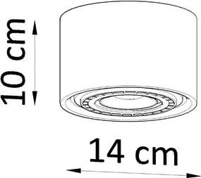 Lampada da Soffitto in Legno BASIC 1 con base AR111