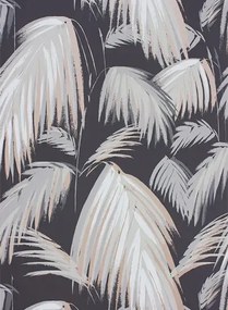 Matthew Williamson Carta da parati Tropicana - Dark Grey/ Neutral/ Metallic Bronze