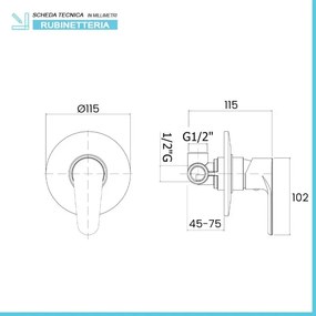 Set miscelatori lavabo bidet e doccia incasso in ottone cromato Zoe