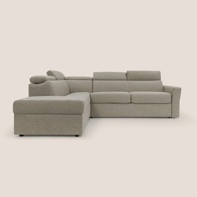 Avalon divano letto angolare con materasso H18 cm in tessuto impermeabile T03