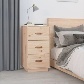 Comodino 40x40x75 Cm İn Legno Massello Di Pino /