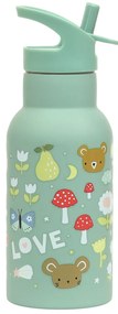 A Little Lovely Company - borraccia in acciaio inox, 350 ml - allegria