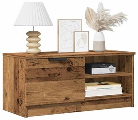 Mobili Porta Tv 2 Pz Legno Vecchio 80x35x36,5 Cm İn Truciolato /