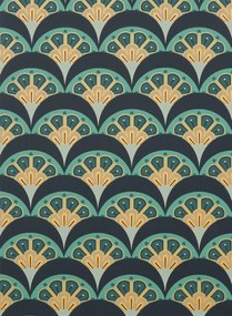 Liberty Tapete Deco Scallop - Jade