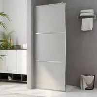 Parete per Doccia Walk-in in Vetro Smerigliato ESG 90x195 cm 146646