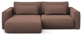 Divano angolare rosa allungabile/con contenitore (con penisola a sinistra/con chaise lounge) Kapua – Makamii
