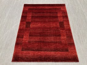 Loribaft Tappeto 150 x 190 Rosso (Iran) Annodato A Mano