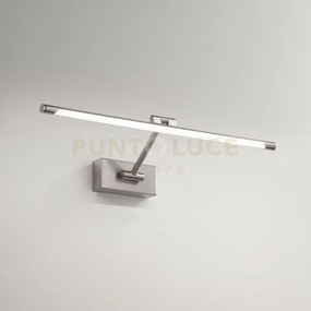 Gap442c- applique a parete in metallo cromo a led 3000k 473lm 8w 48...