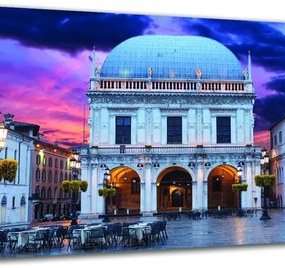 Stampa su tela Brescia Loggia, multicolore 135 x 90 cm