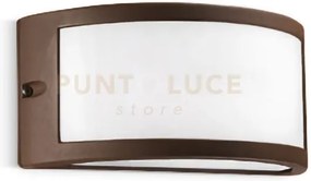 Ges142- applique ruggine 1 luce attacco e27 ip54 in alluminio