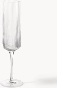 Set di 2 flute da champagne in vetro soffiato Ripple