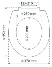 Schütte 82196 - Sedile WC BEACH SoftClose in Duroplast