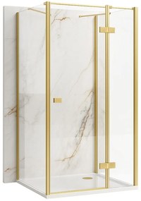 Cabina doccia Rea Atlas 120x90 Brush Gold