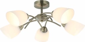 Lampadario a plafone DONNA 5xE27/60W/230V patina